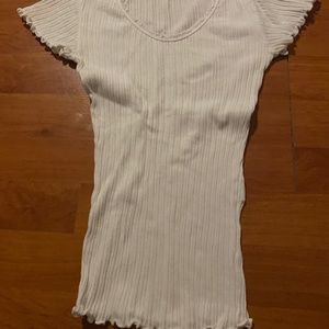 Brandy Ribbed Ruffled Top